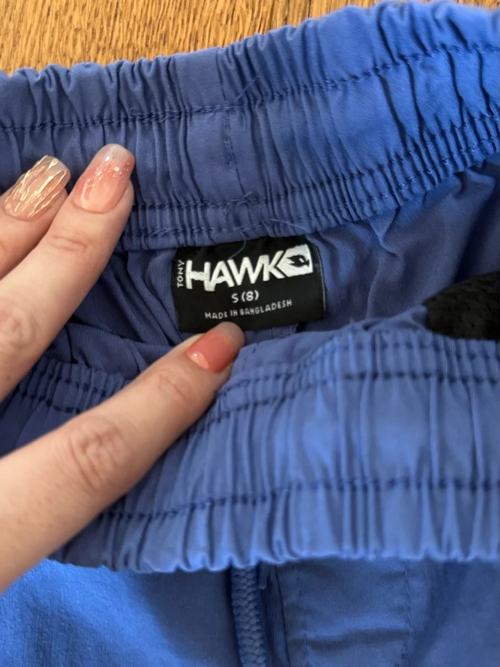 Tony Hawk Boys Cargo Shorts S (8) Blue Cotton 22W 3